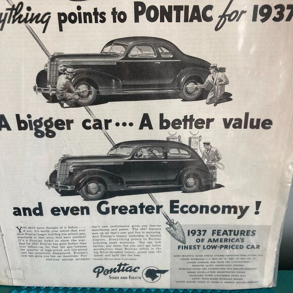Pontiac Car Ad 1936 in The Saturday Evening Post, January 1937 - Picture 5 of 11